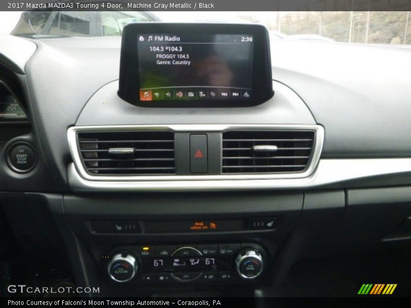 Machine Gray Metallic / Black 2017 Mazda MAZDA3 Touring 4 Door