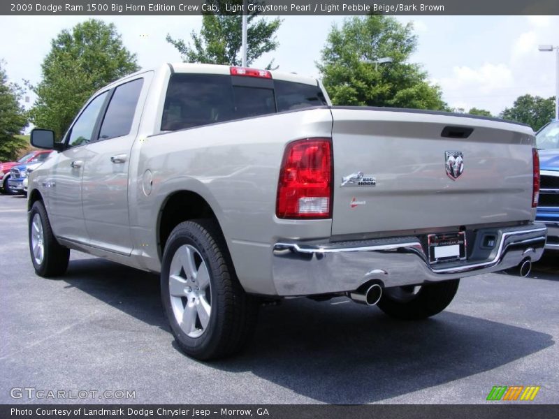 Light Graystone Pearl / Light Pebble Beige/Bark Brown 2009 Dodge Ram 1500 Big Horn Edition Crew Cab