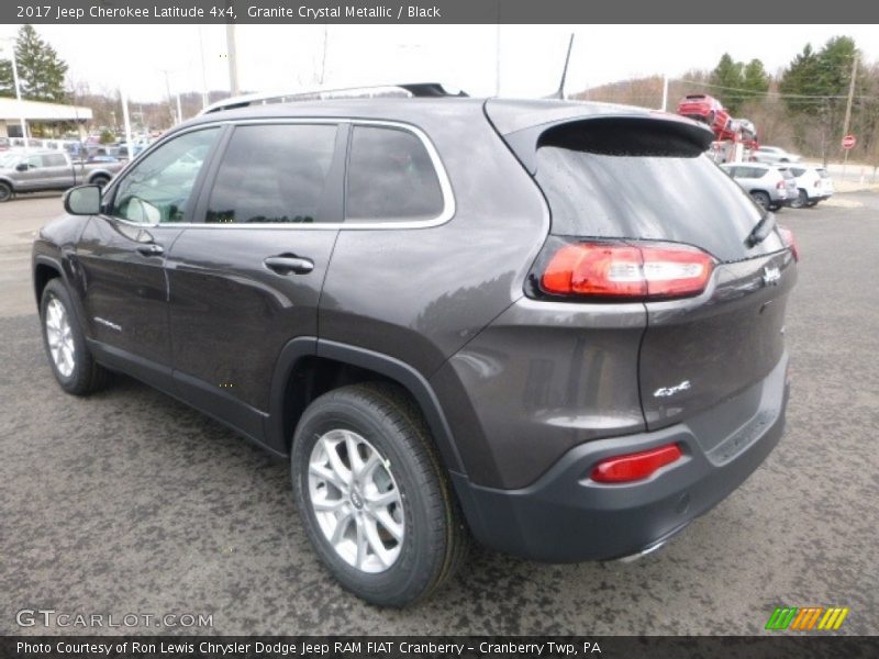 Granite Crystal Metallic / Black 2017 Jeep Cherokee Latitude 4x4
