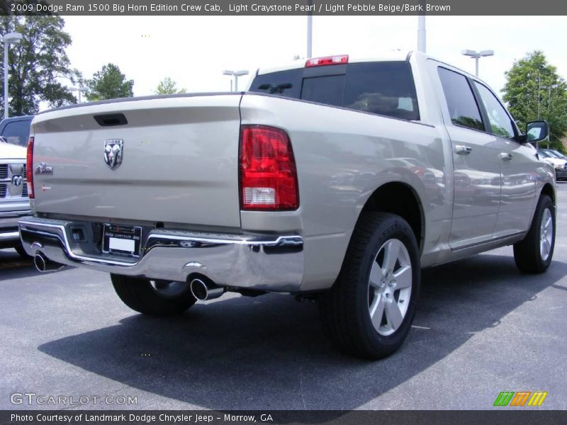 Light Graystone Pearl / Light Pebble Beige/Bark Brown 2009 Dodge Ram 1500 Big Horn Edition Crew Cab