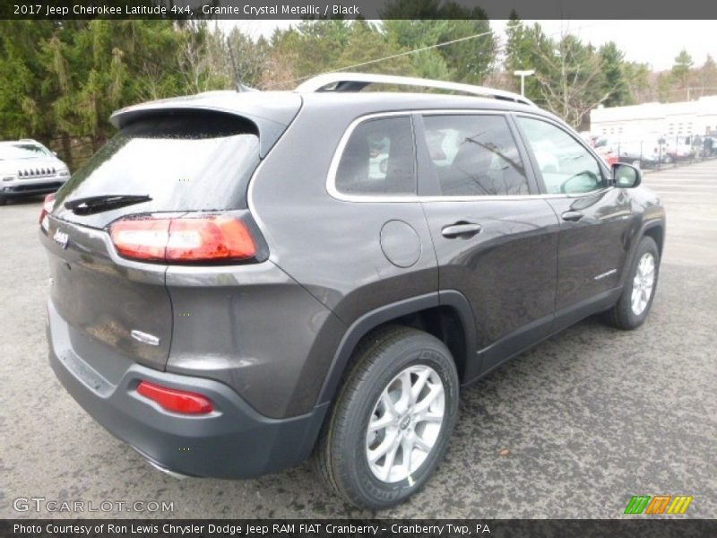 Granite Crystal Metallic / Black 2017 Jeep Cherokee Latitude 4x4