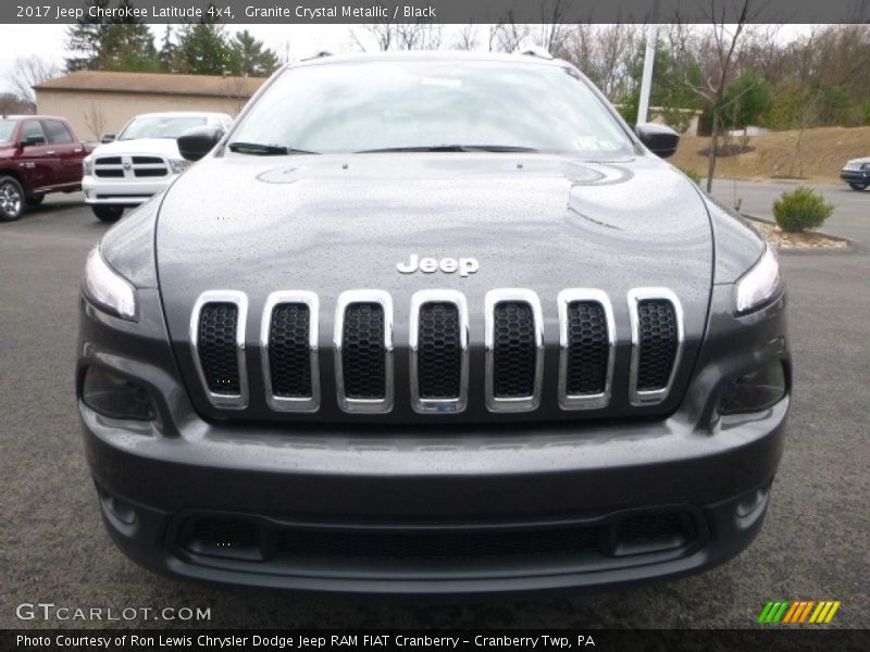 Granite Crystal Metallic / Black 2017 Jeep Cherokee Latitude 4x4