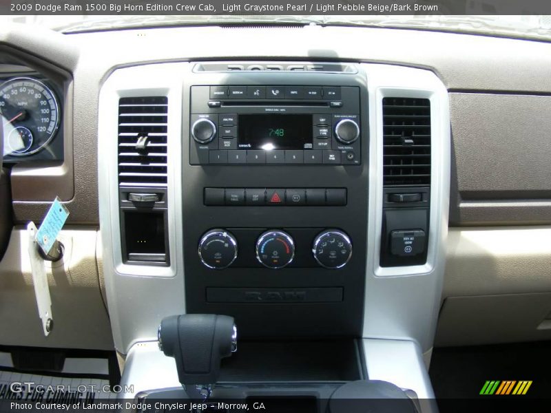 Light Graystone Pearl / Light Pebble Beige/Bark Brown 2009 Dodge Ram 1500 Big Horn Edition Crew Cab