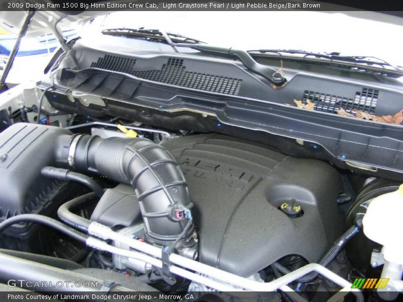 Light Graystone Pearl / Light Pebble Beige/Bark Brown 2009 Dodge Ram 1500 Big Horn Edition Crew Cab