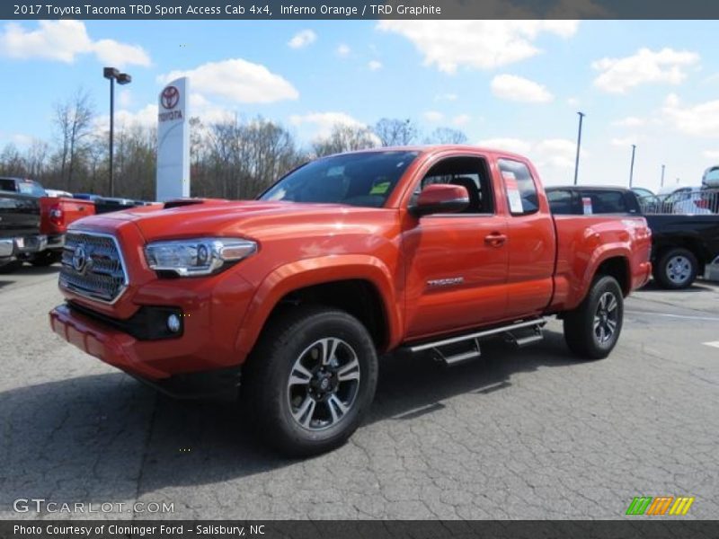 Front 3/4 View of 2017 Tacoma TRD Sport Access Cab 4x4