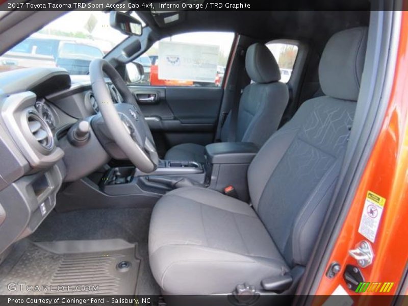 Front Seat of 2017 Tacoma TRD Sport Access Cab 4x4