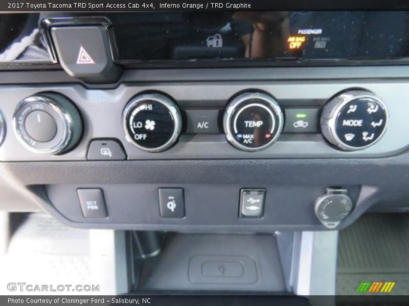 Controls of 2017 Tacoma TRD Sport Access Cab 4x4