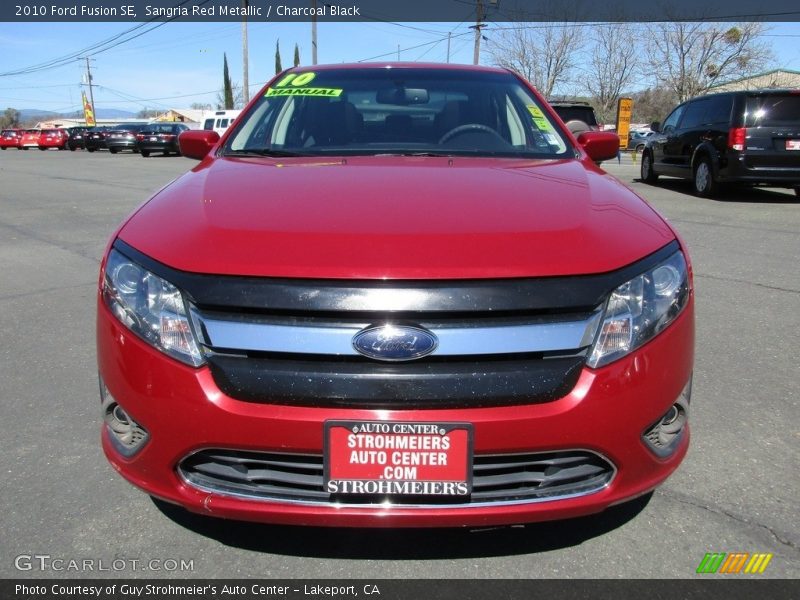 Sangria Red Metallic / Charcoal Black 2010 Ford Fusion SE