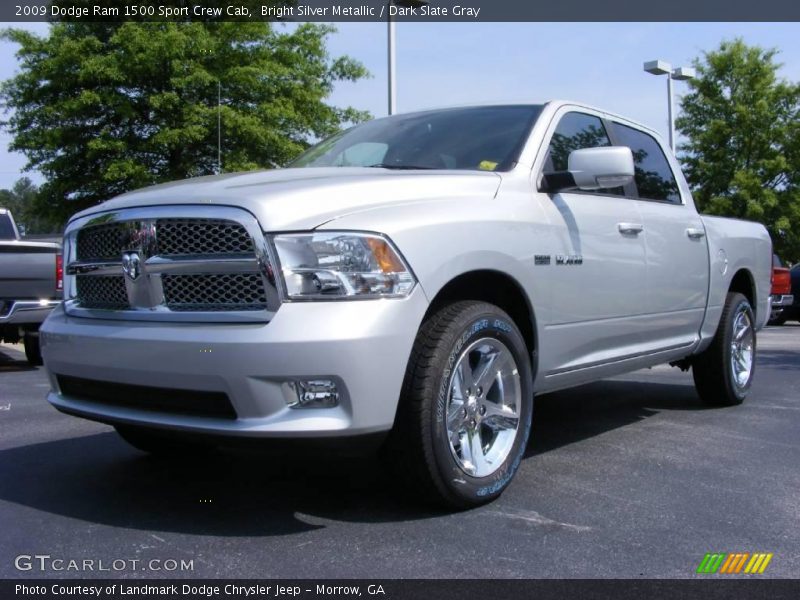 Bright Silver Metallic / Dark Slate Gray 2009 Dodge Ram 1500 Sport Crew Cab