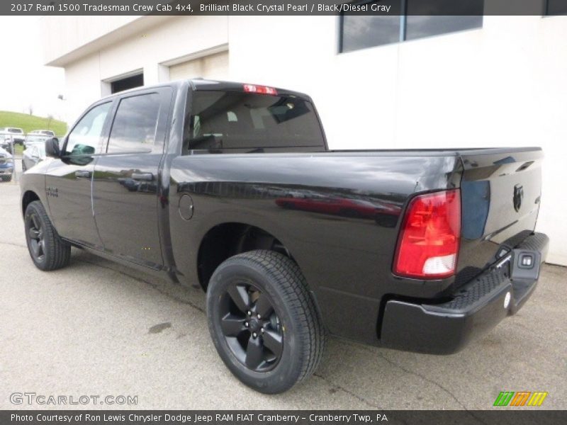 Brilliant Black Crystal Pearl / Black/Diesel Gray 2017 Ram 1500 Tradesman Crew Cab 4x4