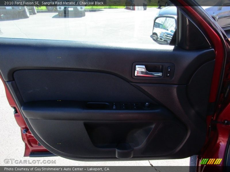 Sangria Red Metallic / Charcoal Black 2010 Ford Fusion SE