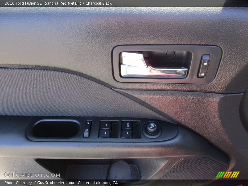 Sangria Red Metallic / Charcoal Black 2010 Ford Fusion SE