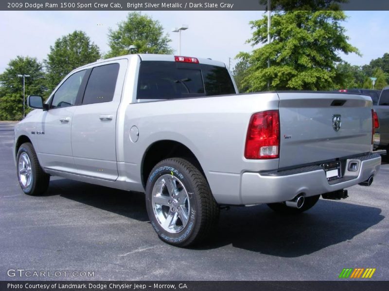 Bright Silver Metallic / Dark Slate Gray 2009 Dodge Ram 1500 Sport Crew Cab