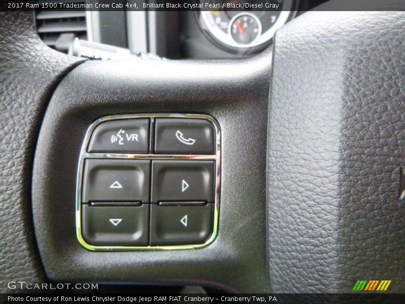 Brilliant Black Crystal Pearl / Black/Diesel Gray 2017 Ram 1500 Tradesman Crew Cab 4x4