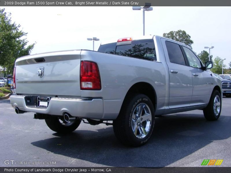 Bright Silver Metallic / Dark Slate Gray 2009 Dodge Ram 1500 Sport Crew Cab