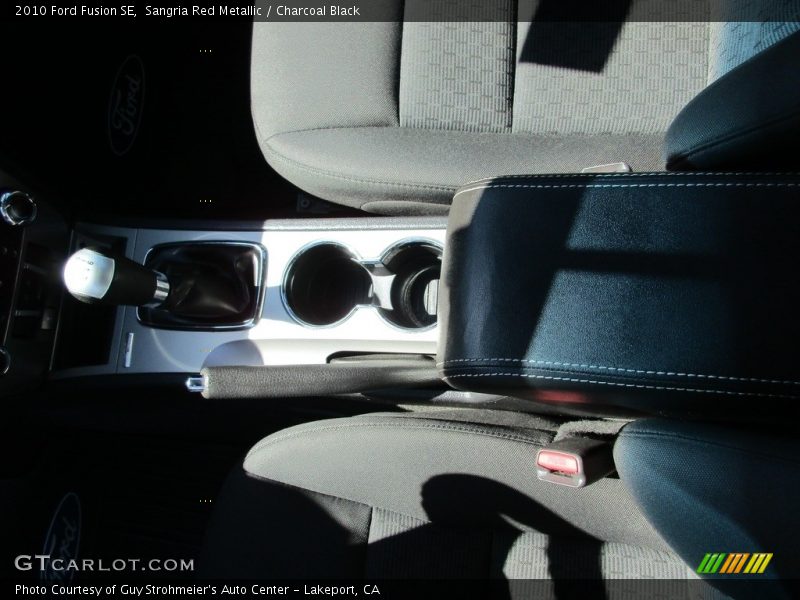 Sangria Red Metallic / Charcoal Black 2010 Ford Fusion SE