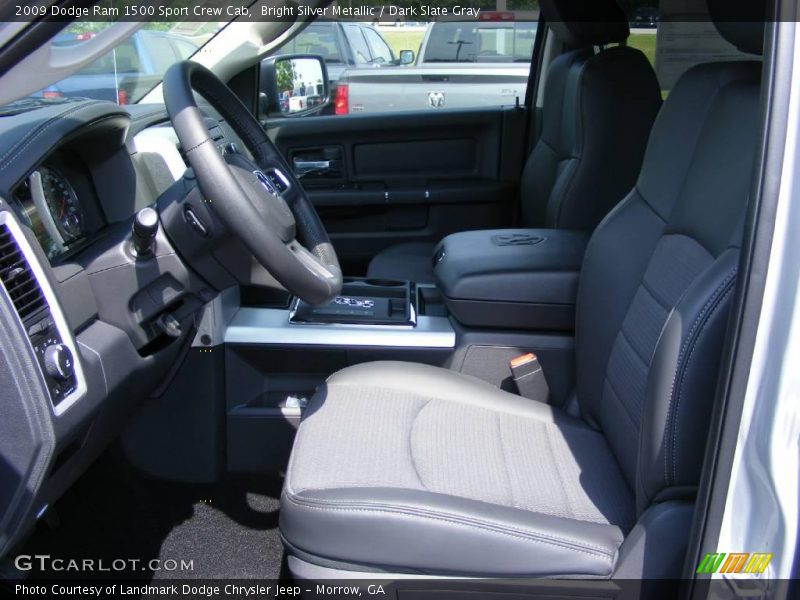 Bright Silver Metallic / Dark Slate Gray 2009 Dodge Ram 1500 Sport Crew Cab