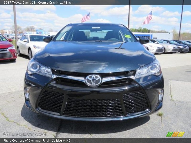 Cosmic Gray Mica / Black 2017 Toyota Camry SE