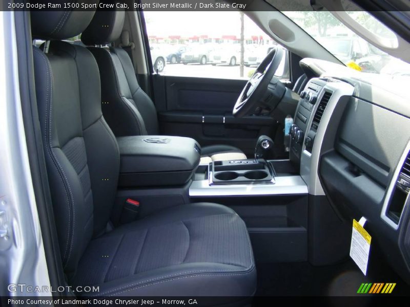 Bright Silver Metallic / Dark Slate Gray 2009 Dodge Ram 1500 Sport Crew Cab