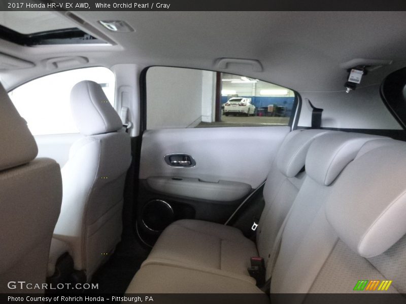 White Orchid Pearl / Gray 2017 Honda HR-V EX AWD