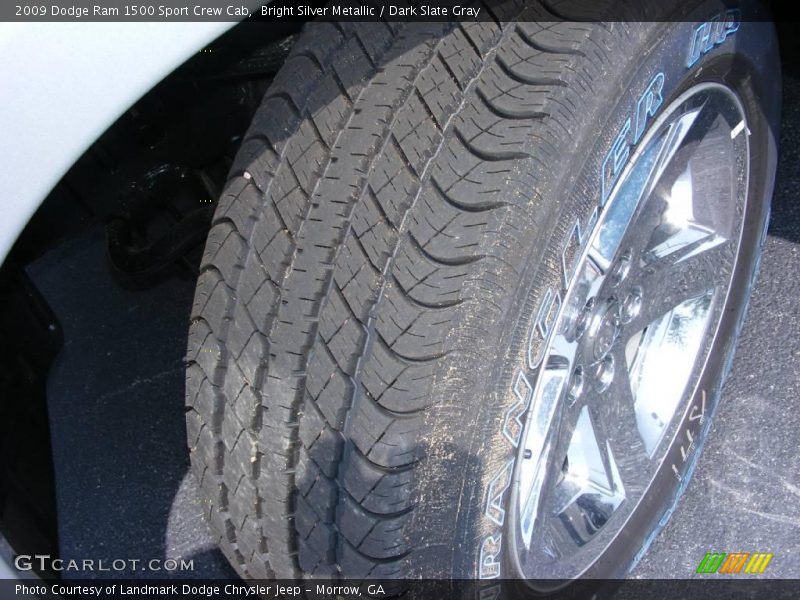 Bright Silver Metallic / Dark Slate Gray 2009 Dodge Ram 1500 Sport Crew Cab