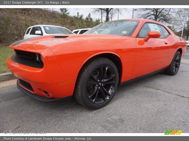 Go Mango / Black 2017 Dodge Challenger SXT