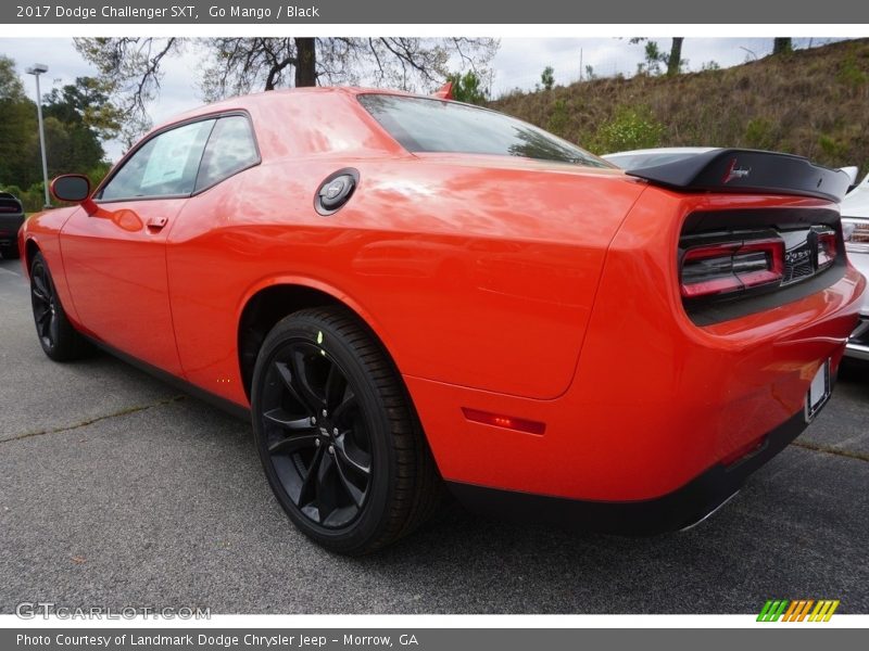 Go Mango / Black 2017 Dodge Challenger SXT