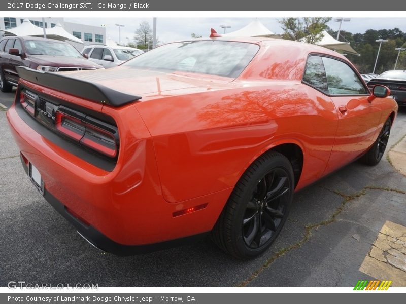 Go Mango / Black 2017 Dodge Challenger SXT