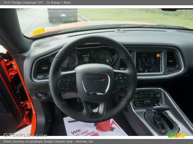 Go Mango / Black 2017 Dodge Challenger SXT
