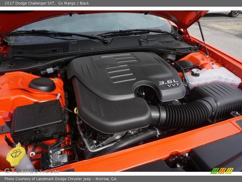 Go Mango / Black 2017 Dodge Challenger SXT