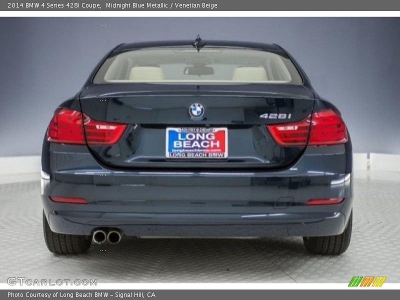 Midnight Blue Metallic / Venetian Beige 2014 BMW 4 Series 428i Coupe