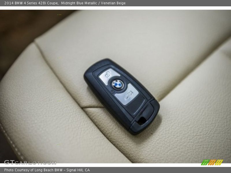 Midnight Blue Metallic / Venetian Beige 2014 BMW 4 Series 428i Coupe