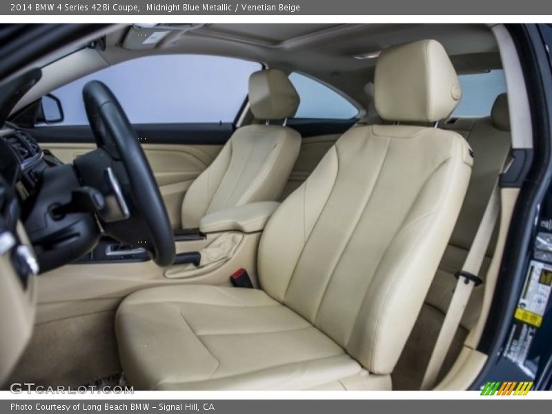 Midnight Blue Metallic / Venetian Beige 2014 BMW 4 Series 428i Coupe