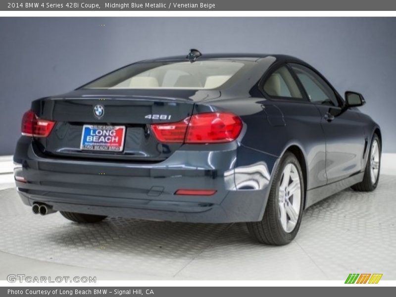 Midnight Blue Metallic / Venetian Beige 2014 BMW 4 Series 428i Coupe