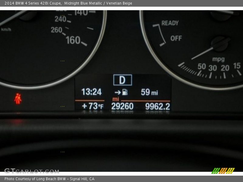 Midnight Blue Metallic / Venetian Beige 2014 BMW 4 Series 428i Coupe