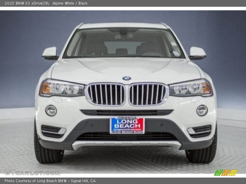 Alpine White / Black 2015 BMW X3 xDrive28i