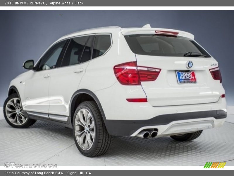 Alpine White / Black 2015 BMW X3 xDrive28i