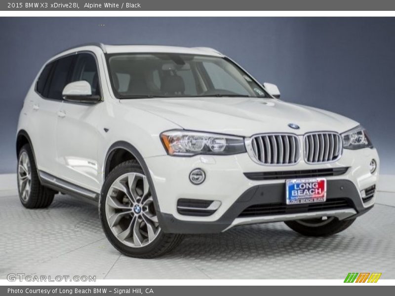 Alpine White / Black 2015 BMW X3 xDrive28i
