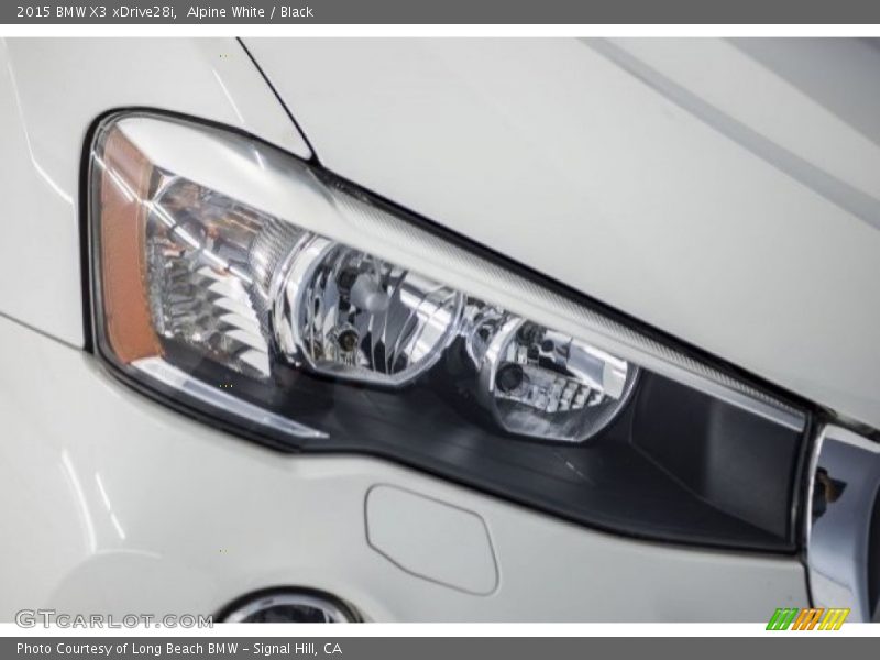 Alpine White / Black 2015 BMW X3 xDrive28i
