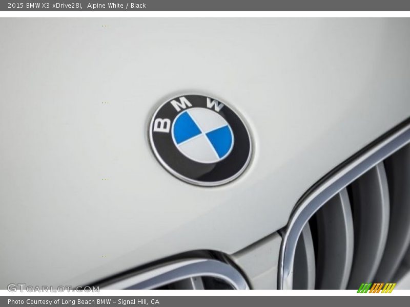 Alpine White / Black 2015 BMW X3 xDrive28i