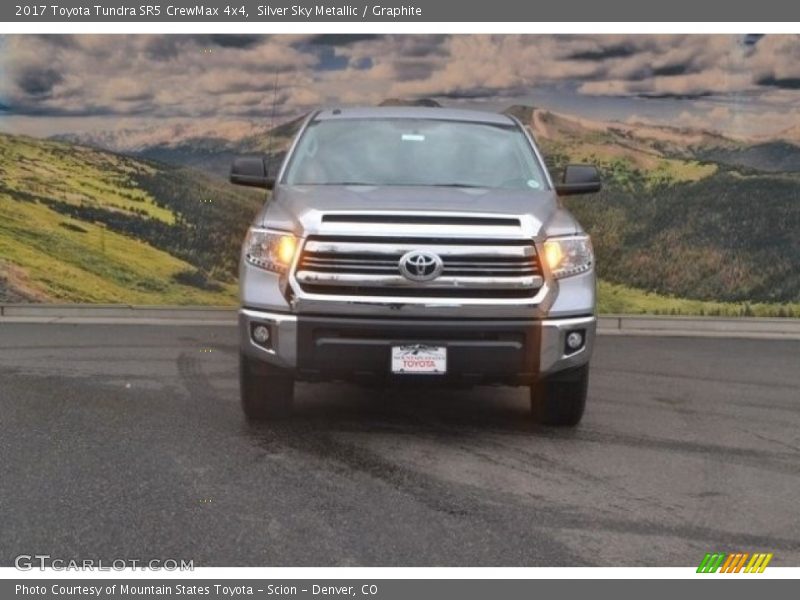 Silver Sky Metallic / Graphite 2017 Toyota Tundra SR5 CrewMax 4x4