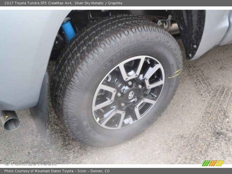 Silver Sky Metallic / Graphite 2017 Toyota Tundra SR5 CrewMax 4x4