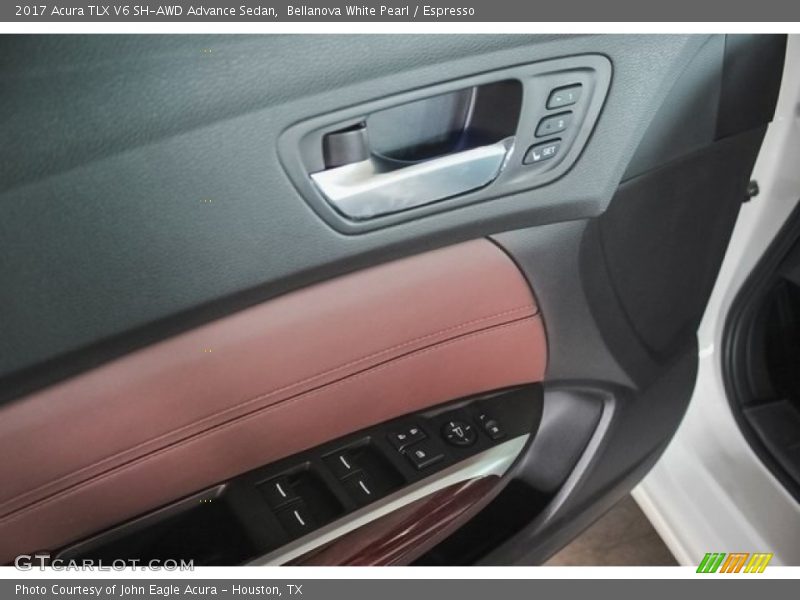 Bellanova White Pearl / Espresso 2017 Acura TLX V6 SH-AWD Advance Sedan