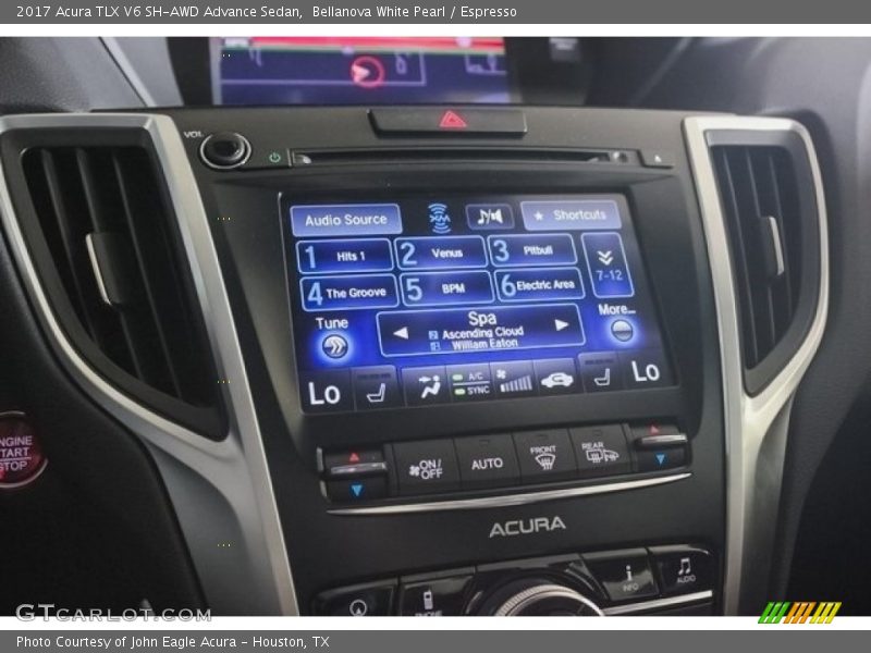Bellanova White Pearl / Espresso 2017 Acura TLX V6 SH-AWD Advance Sedan