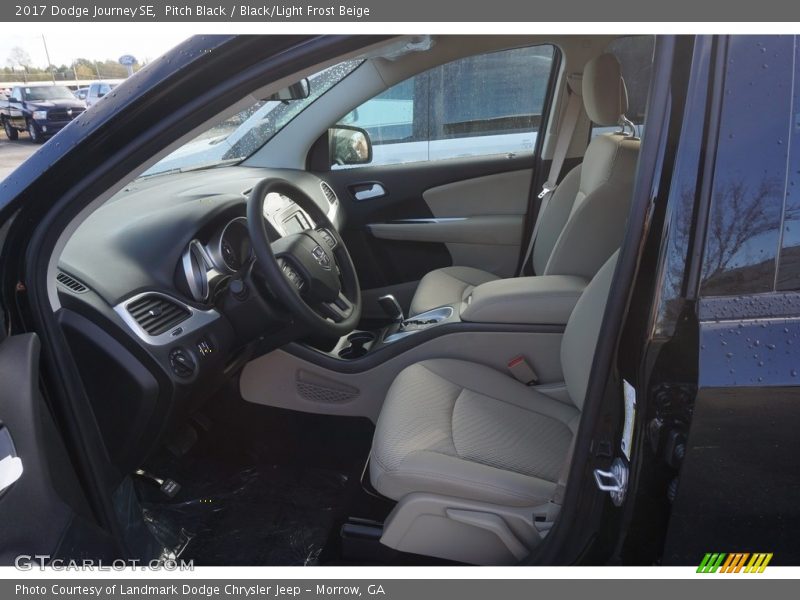 Pitch Black / Black/Light Frost Beige 2017 Dodge Journey SE