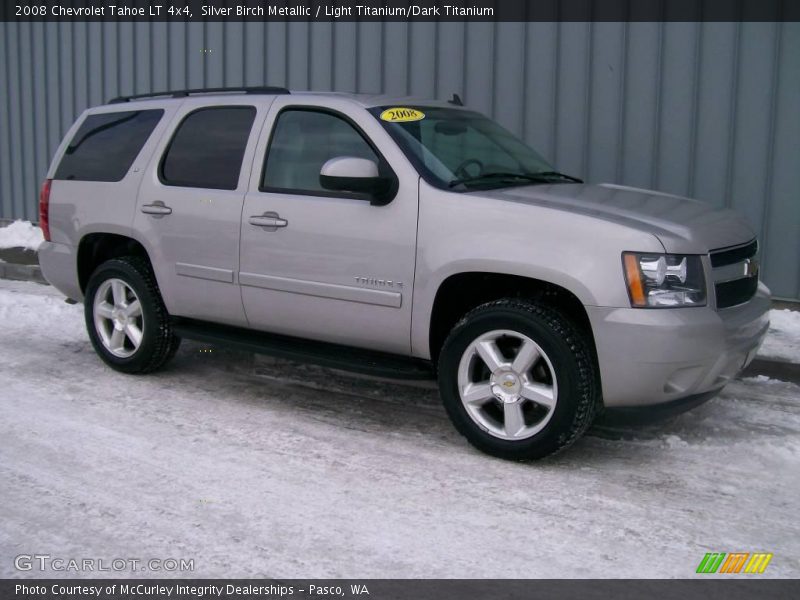 Silver Birch Metallic / Light Titanium/Dark Titanium 2008 Chevrolet Tahoe LT 4x4