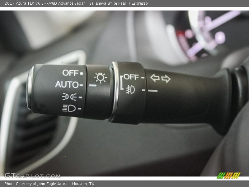 Bellanova White Pearl / Espresso 2017 Acura TLX V6 SH-AWD Advance Sedan