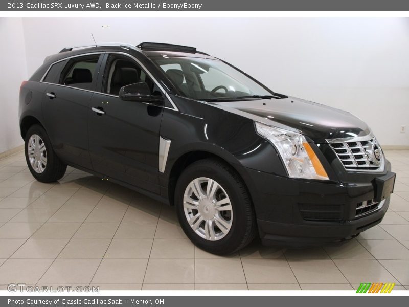 Black Ice Metallic / Ebony/Ebony 2013 Cadillac SRX Luxury AWD