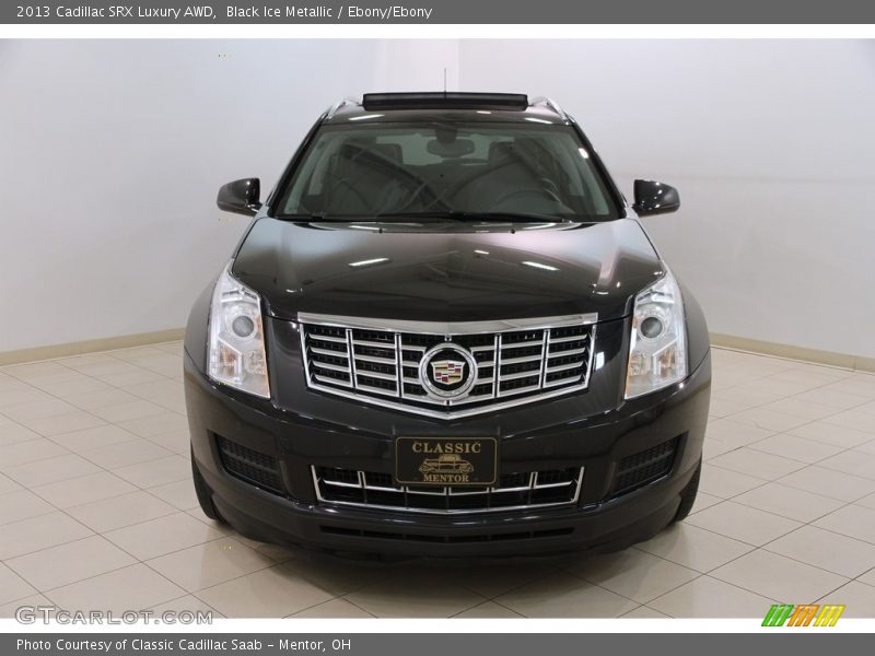 Black Ice Metallic / Ebony/Ebony 2013 Cadillac SRX Luxury AWD