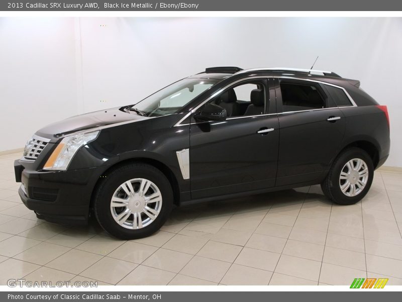 Black Ice Metallic / Ebony/Ebony 2013 Cadillac SRX Luxury AWD